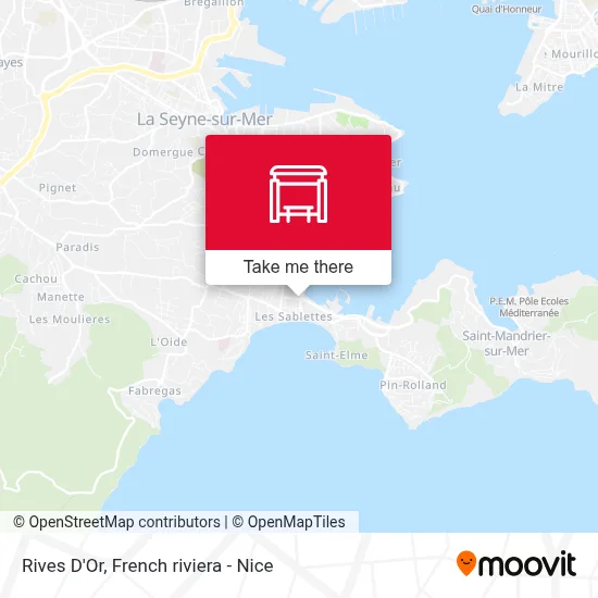 Mapa Rives D'Or