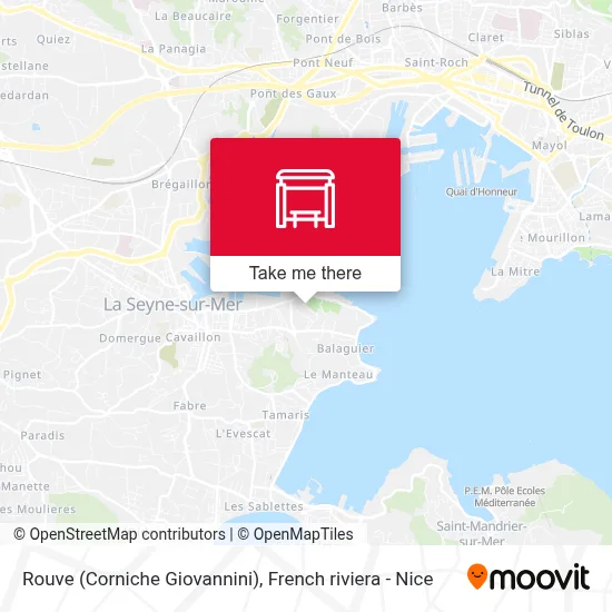 Mapa Rouve (Corniche Giovannini)