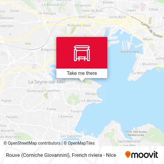 Mapa Rouve (Corniche Giovannini)
