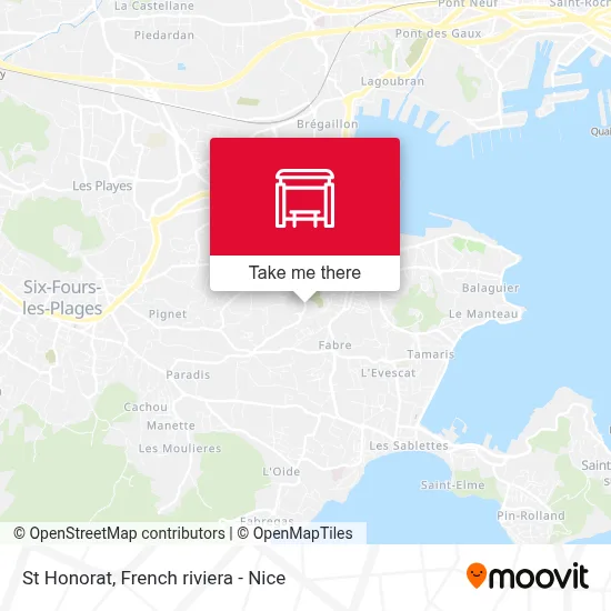 St Honorat map