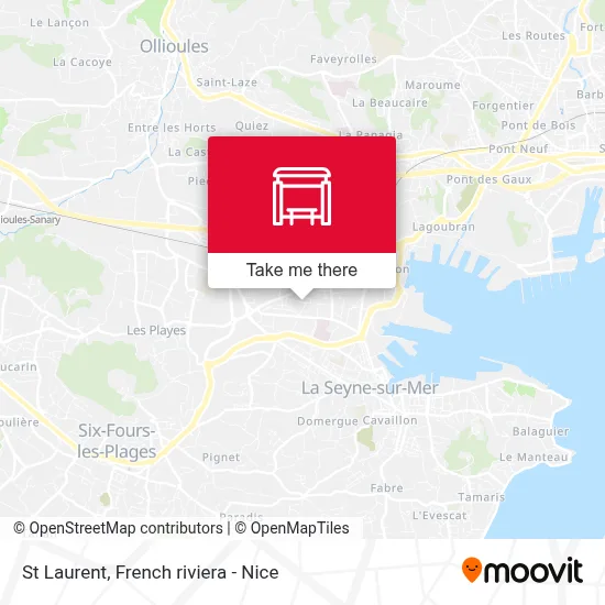 St Laurent map