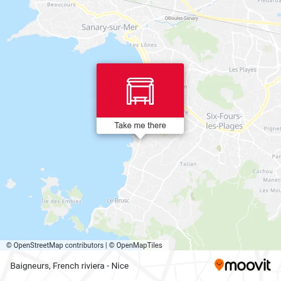 Baigneurs map