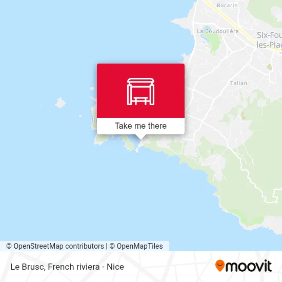 Le Brusc map