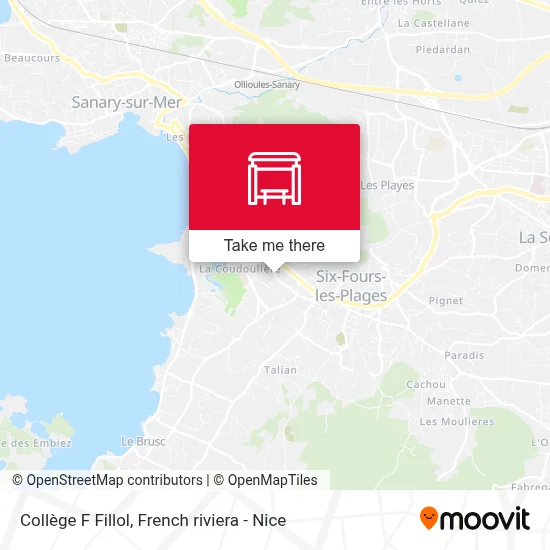 Collège F Fillol map