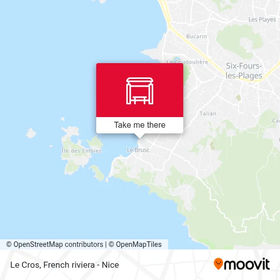 Le Cros map