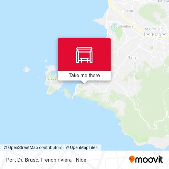 Port Du Brusc map