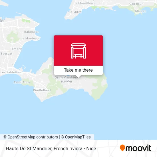 Hauts De St Mandrier map