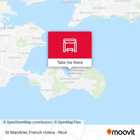 St Mandrier map