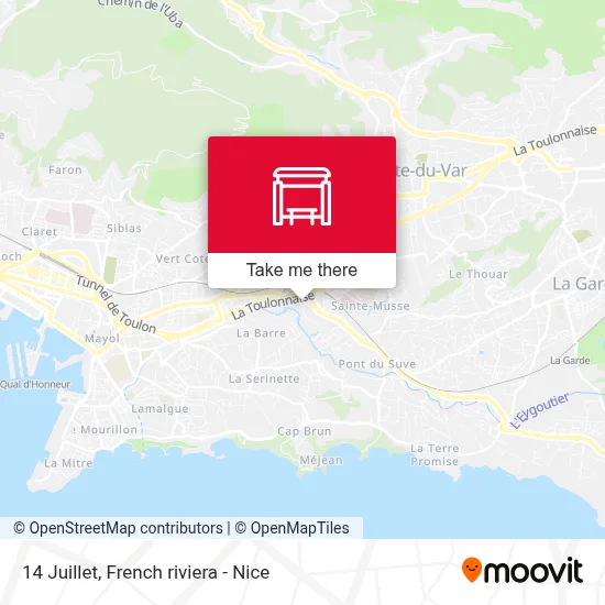 14 Juillet map