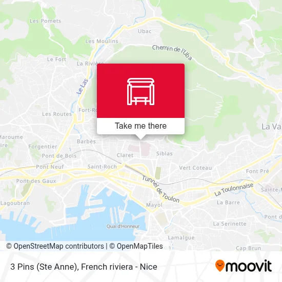 3 Pins (Ste Anne) map
