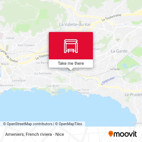 Ameniers map