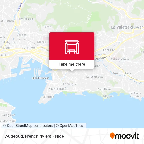 Audéoud map