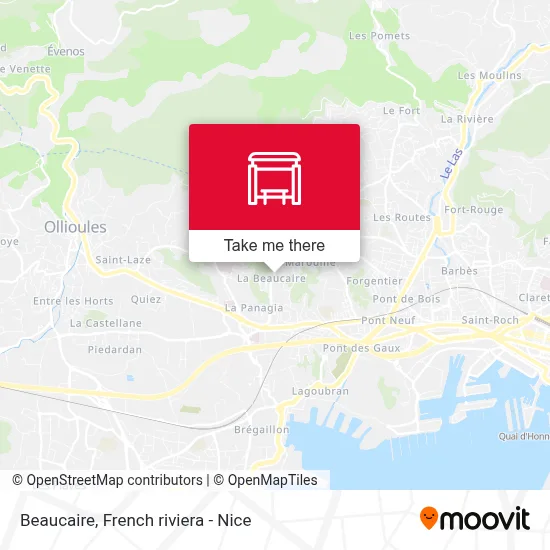 Beaucaire map