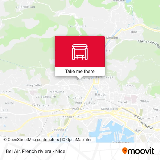 Bel Air map