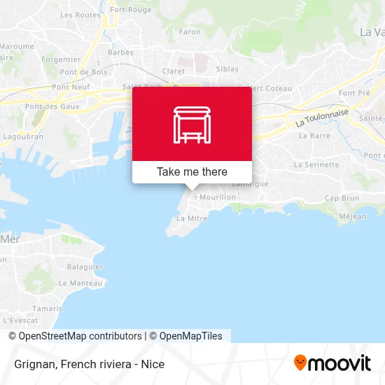 Mapa Grignan
