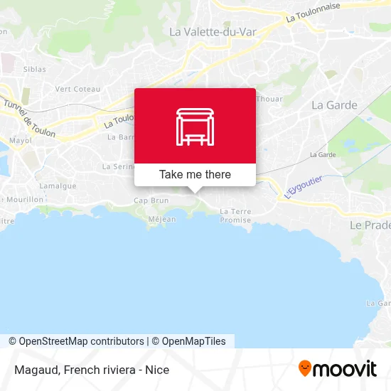Mapa Magaud