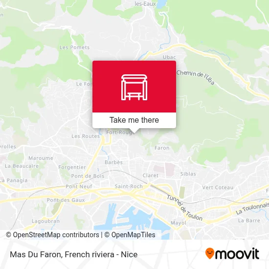 Mas Du Faron map