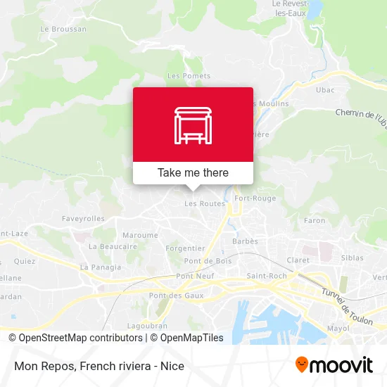 Mon Repos map