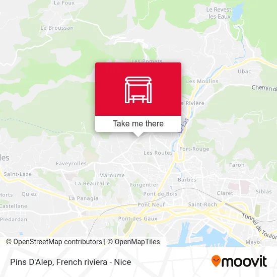 Pins D'Alep map