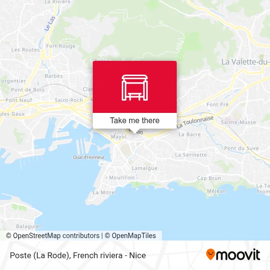 Mapa Poste (La Rode)