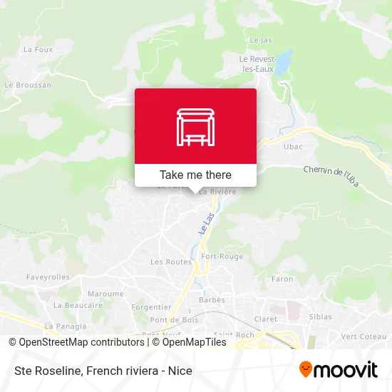 Ste Roseline map