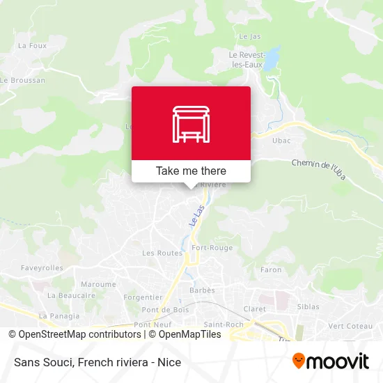 Sans Souci map