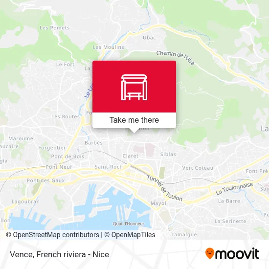 Vence map