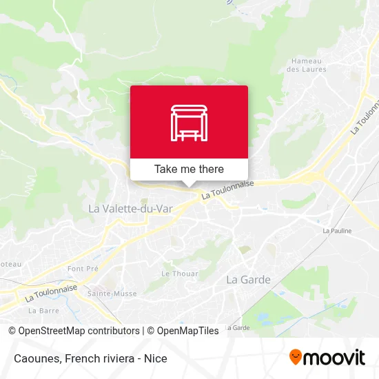 Caounes map