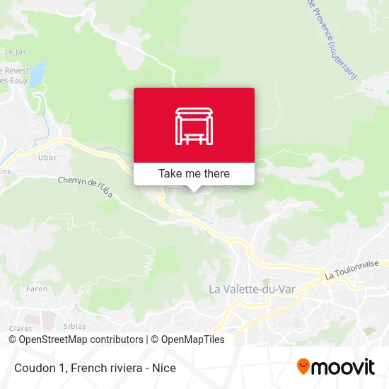 Coudon 1 map