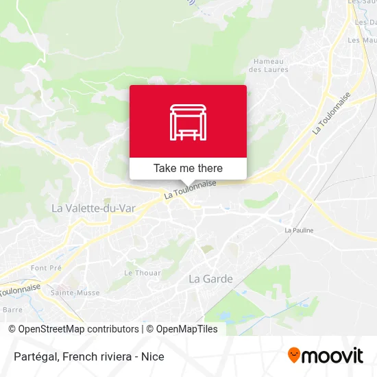 Partégal map