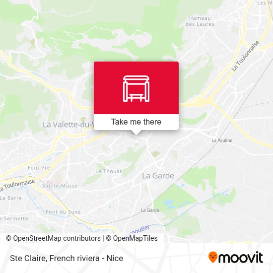 Ste Claire map