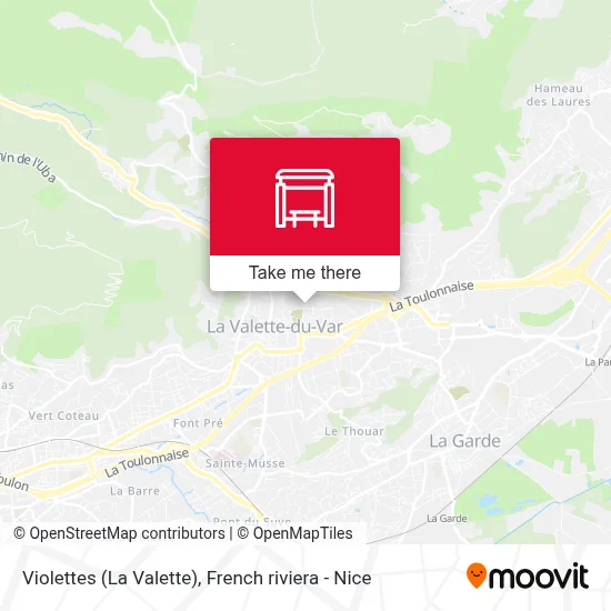 Violettes (La Valette) map