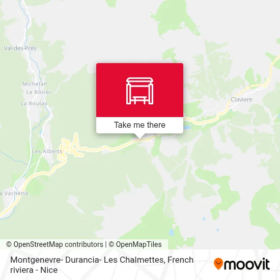 Montgenevre- Durancia- Les Chalmettes map