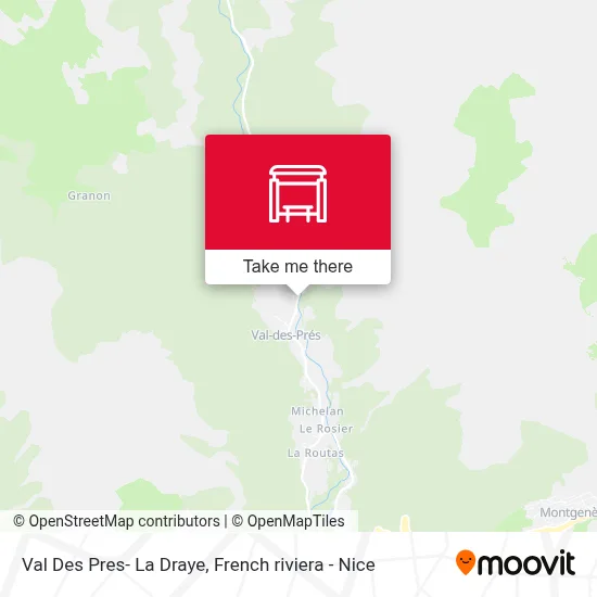 Val Des Pres- La Draye map