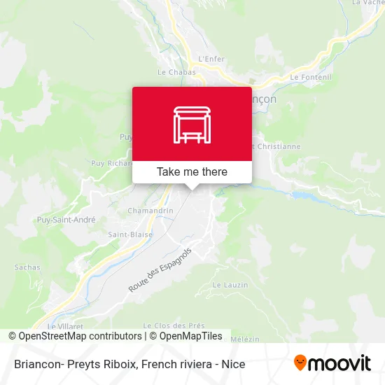 Briancon- Preyts Riboix map