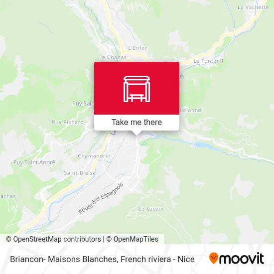 Briancon- Maisons Blanches map