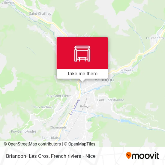 Briancon- Les Cros map
