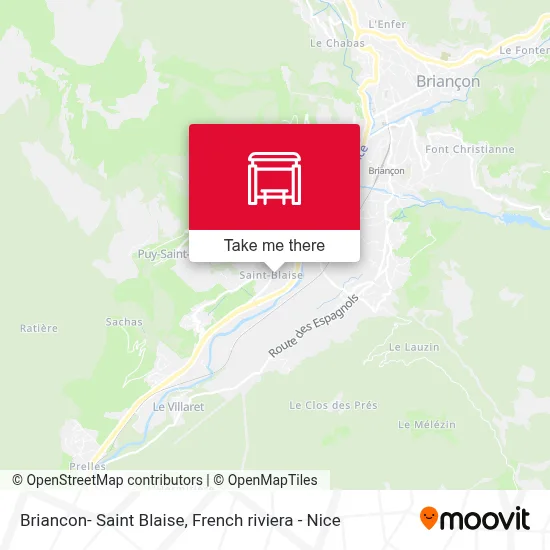 Briancon- Saint Blaise map