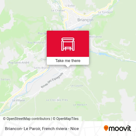Briancon- Le Paroir map