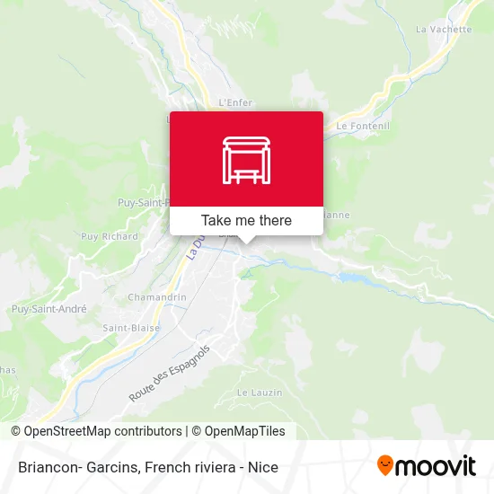 Briancon- Garcins map