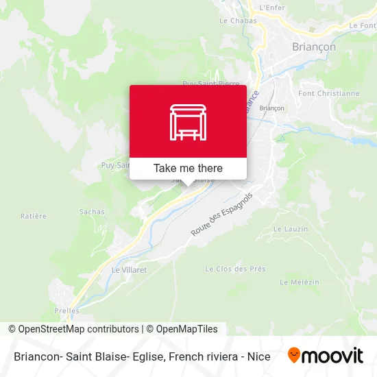 Briancon- Saint Blaise- Eglise map