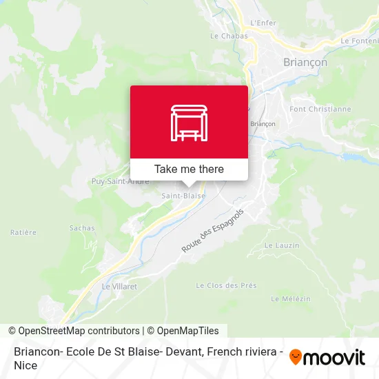 Briancon- Ecole De St Blaise- Devant map