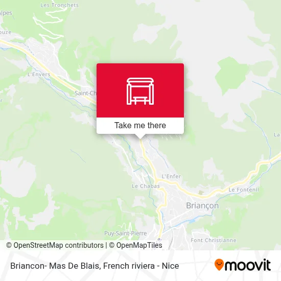 Briancon- Mas De Blais map