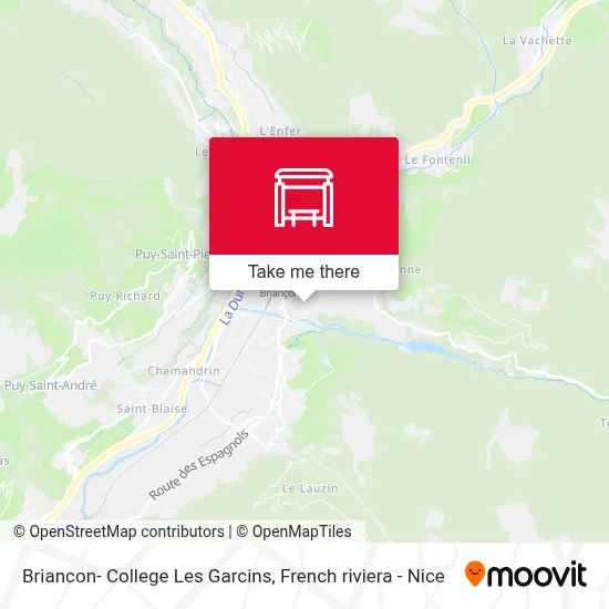 Briancon- College Les Garcins map