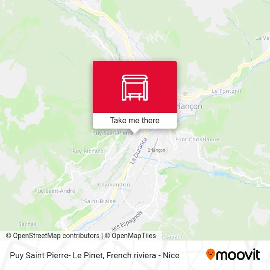 Puy Saint Pierre- Le Pinet map