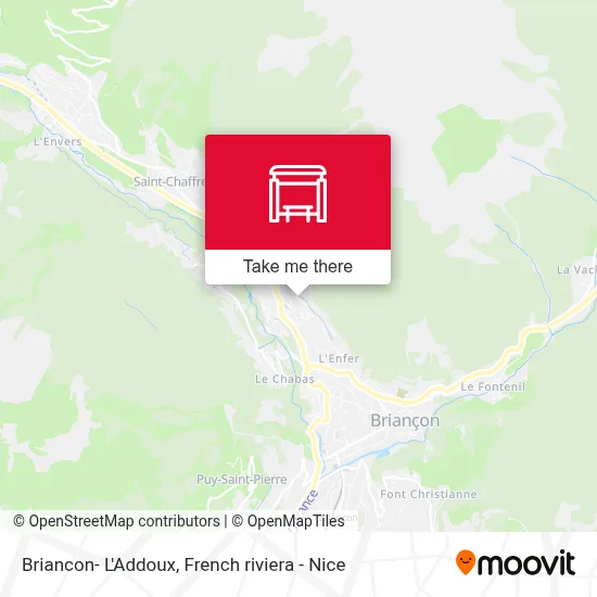 Mapa Briancon- L'Addoux