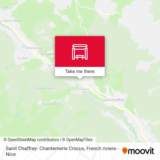Saint Chaffrey- Chantemerle Crocus map