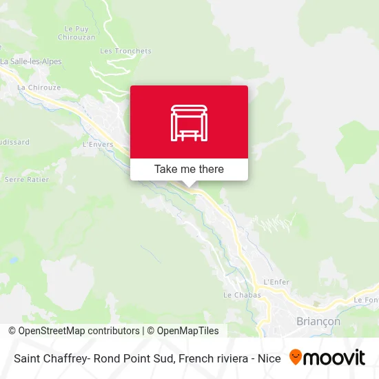 Saint Chaffrey- Rond Point Sud map