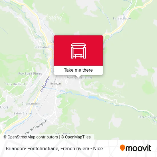 Briancon- Fontchristiane map
