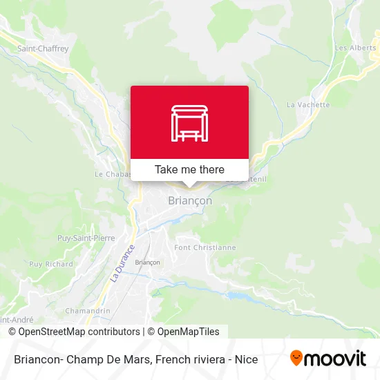 Briancon- Champ De Mars map